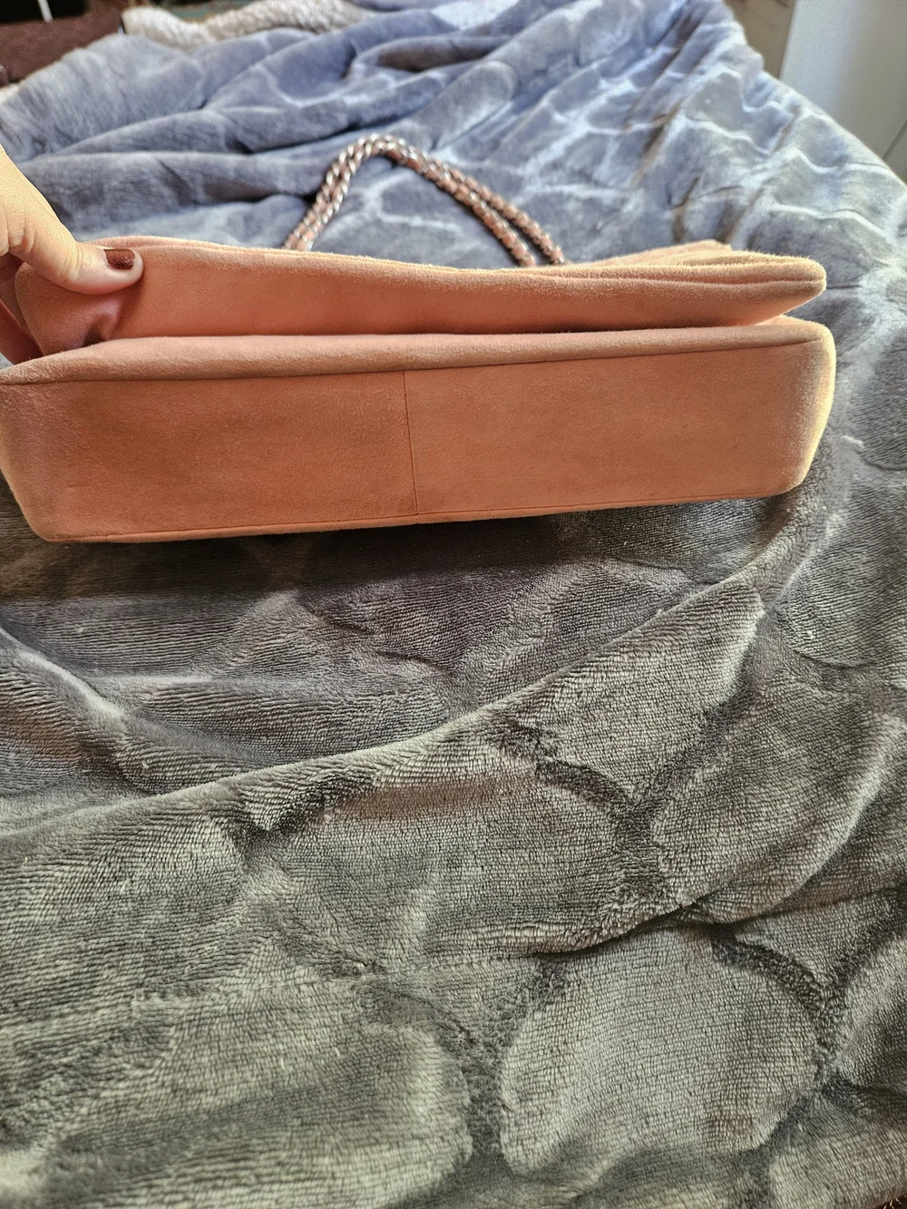 CHANEL 2.55 CHOCOLATE BAR FLAP- Pink Suede